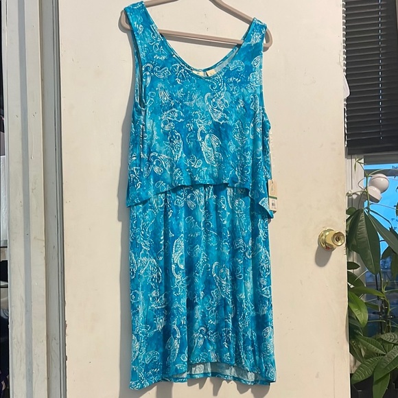 Caribbean Joe Dresses & Skirts - Caribbean Joe Blue Sleeveless Sundress for Casual Resort Wear